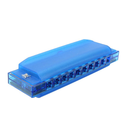 Swan SW1020-2 10 Holes 20 Tones Transparent Harmonicas Musical Instruments Diatonic Harp(Blue) - Wind Instrument Accessories by buy2fix | Online Shopping UK | buy2fix