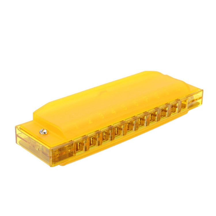 Swan SW1020-2 10 Holes 20 Tones Transparent Harmonicas Musical Instruments Diatonic Harp(Yellow) - Wind Instrument Accessories by buy2fix | Online Shopping UK | buy2fix