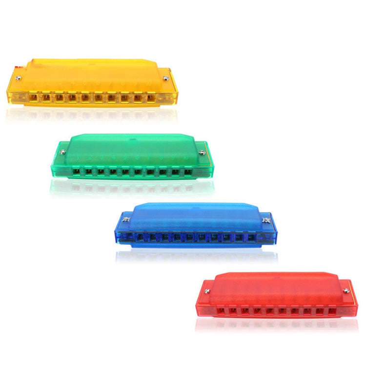 Swan SW1020-2 10 Holes 20 Tones Transparent Harmonicas Musical Instruments Diatonic Harp(Blue) - Wind Instrument Accessories by buy2fix | Online Shopping UK | buy2fix