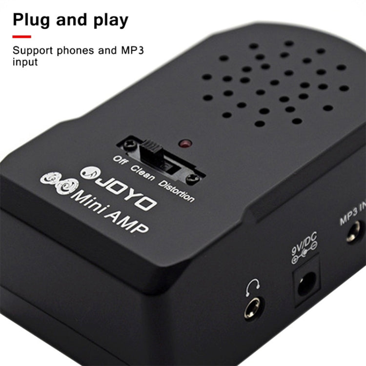 JOYO JA-01 2W Large Volume Guitar Amplifier Mini Portable Electric Guitar Bass Speakers with Distortion Timbre, Support MP3 / Earphone - Guitar Tuner Accessories by JOYO | Online Shopping UK | buy2fix