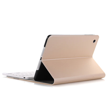 A03 for iPad mini 3 / 2 / 1 Universal Ultra-thin ABS Horizontal Flip Tablet Case + Bluetooth Keyboard(Gold) by buy2fix