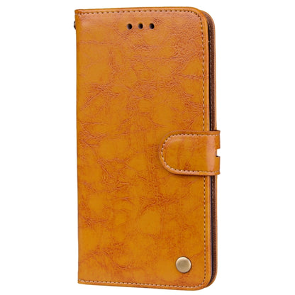 For Huawei P10 Lite Business Style Oil Wax Texture Horizontal Flip Leather Case with Holder & Card Slots & Wallet (Yellow) - Huawei Cases by buy2fix | Online Shopping UK | buy2fix