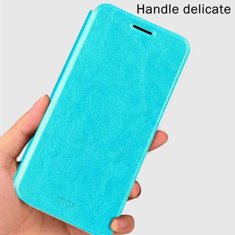 MOFI for  Huawei P10 Plus Crazy Horse Texture Horizontal Flip Leather Case with Holder (Blue) - Huawei Cases by MOFI | Online Shopping UK | buy2fix