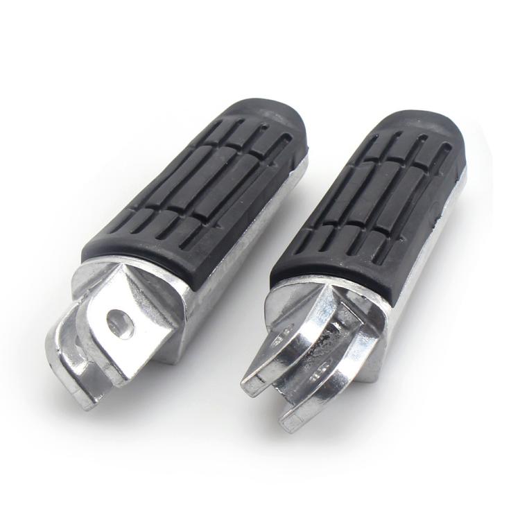One Pair Motorcycle Front Foot Pegs for Suzuki HAYABUSA GSX1300R 1997–2010 (Black Silver) - Others by buy2fix | Online Shopping UK | buy2fix