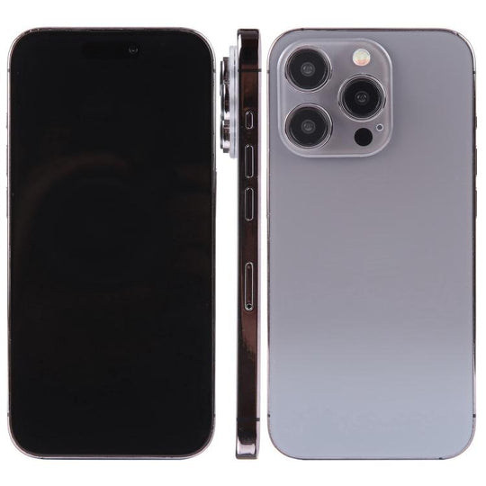 For iPhone 15 Pro Black Screen Non-Working Fake Dummy Display Model (Natural Titanium)