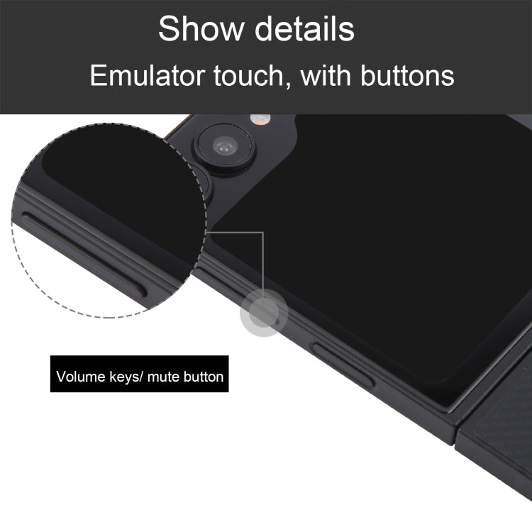 For Samsung Galaxy Z Flip6 Black Screen Non-Working Fake Dummy Display Model (Black) - For Galaxy by buy2fix | Online Shopping UK | buy2fix
