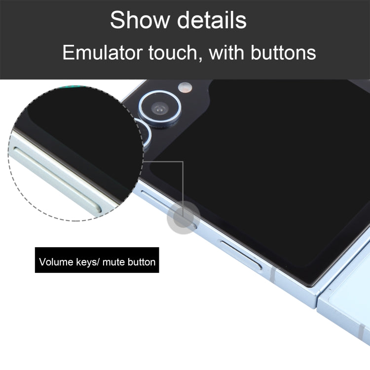 For Samsung Galaxy Z Flip6 Black Screen Non-Working Fake Dummy Display Model (Blue) - For Galaxy by buy2fix | Online Shopping UK | buy2fix