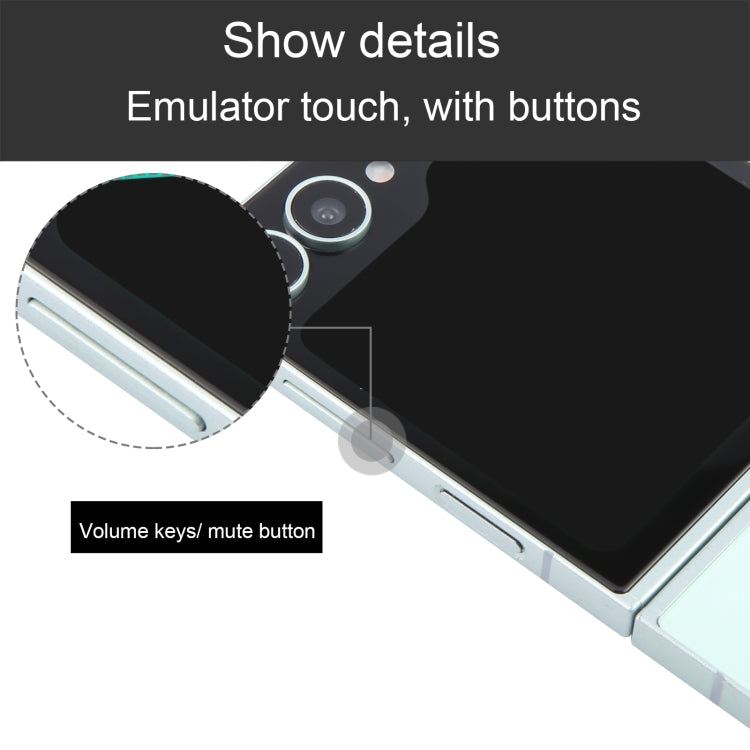 For Samsung Galaxy Z Flip6 Black Screen Non-Working Fake Dummy Display Model (Cyan) - For Galaxy by buy2fix | Online Shopping UK | buy2fix