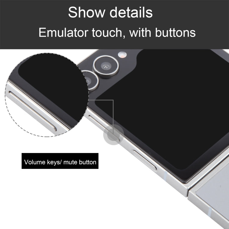 For Samsung Galaxy Z Flip6 Black Screen Non-Working Fake Dummy Display Model (Silver) - For Galaxy by buy2fix | Online Shopping UK | buy2fix
