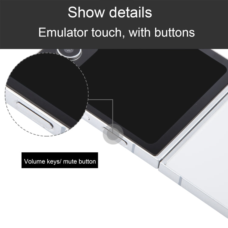 For Samsung Galaxy Z Flip6 Black Screen Non-Working Fake Dummy Display Model (White) - For Galaxy by buy2fix | Online Shopping UK | buy2fix