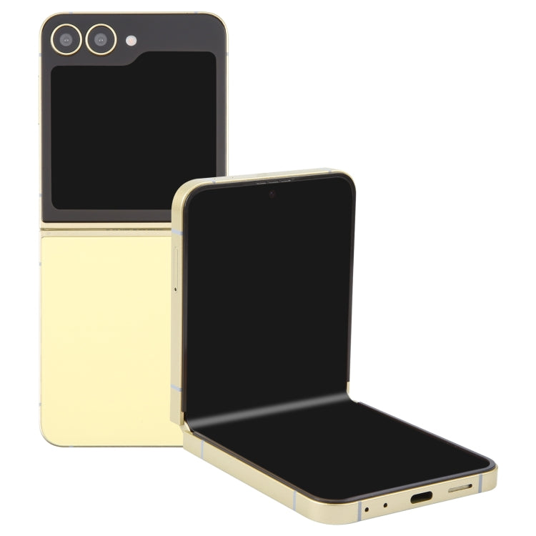 For Samsung Galaxy Z Flip6 Black Screen Non-Working Fake Dummy Display Model (Yellow) - For Galaxy by buy2fix | Online Shopping UK | buy2fix