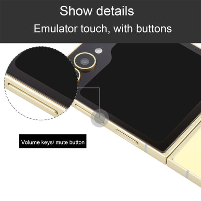 For Samsung Galaxy Z Flip6 Black Screen Non-Working Fake Dummy Display Model (Yellow) - For Galaxy by buy2fix | Online Shopping UK | buy2fix