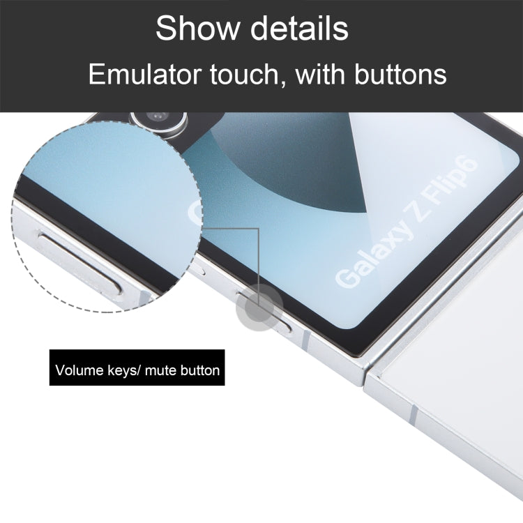 For Samsung Galaxy Z Flip6 Color Screen Non-Working Fake Dummy Display Model (White) - For Galaxy by buy2fix | Online Shopping UK | buy2fix