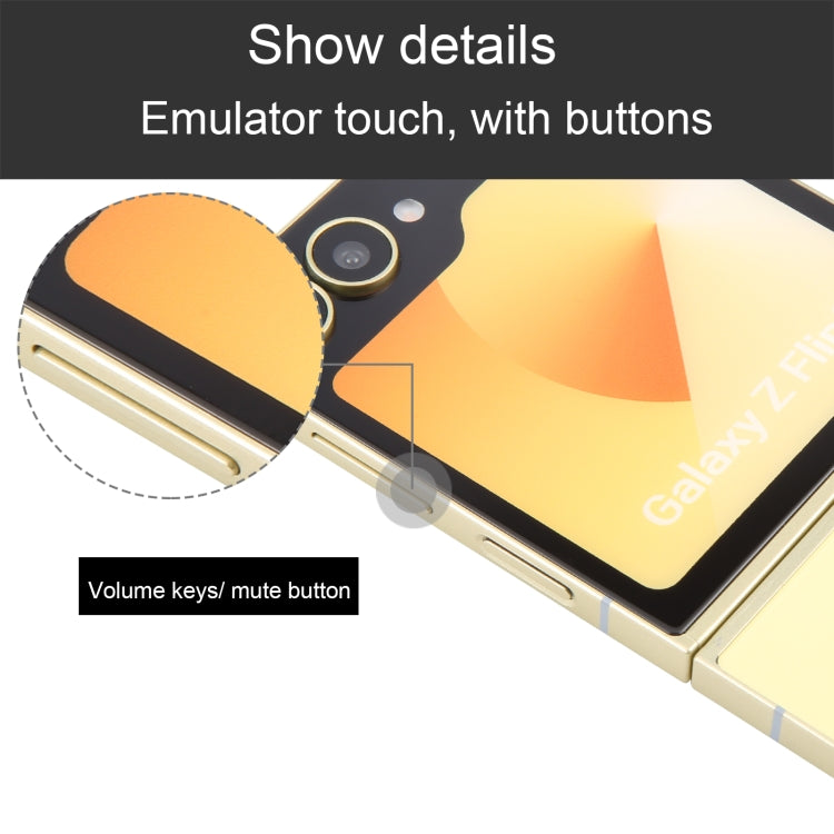 For Samsung Galaxy Z Flip6 Color Screen Non-Working Fake Dummy Display Model (Yellow) - For Galaxy by buy2fix | Online Shopping UK | buy2fix