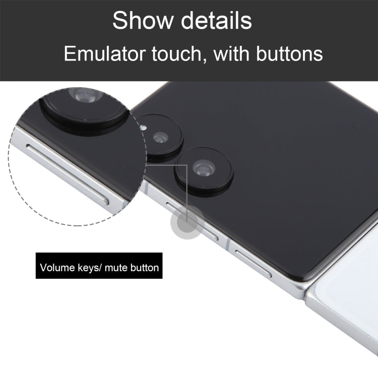 For Xiaomi MIX Flip Black Screen Non-Working Fake Dummy Display Model (White) - For Xiaomi by buy2fix | Online Shopping UK | buy2fix