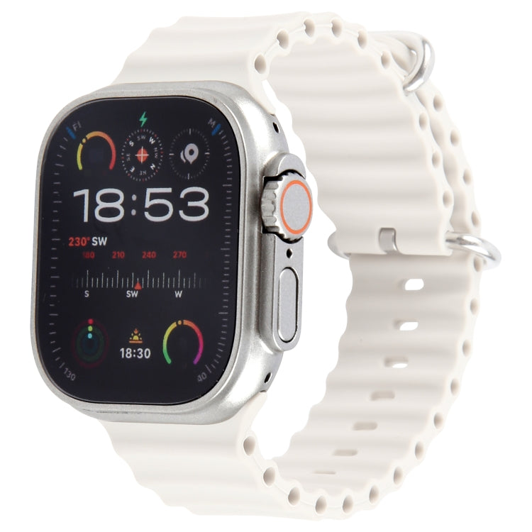 For Apple Watch Ultra 2 49mm Color Screen Non-Working Fake Dummy Display Model (Beige White) - Watch Model by buy2fix | Online Shopping UK | buy2fix