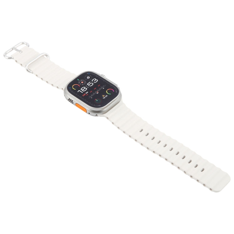 For Apple Watch Ultra 2 49mm Color Screen Non-Working Fake Dummy Display Model (Beige White) - Watch Model by buy2fix | Online Shopping UK | buy2fix