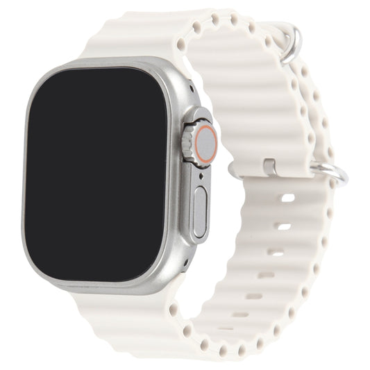 For Apple Watch Ultra 2 49mm Black Screen Non-Working Fake Dummy Display Model (Beige White) - Watch Model by buy2fix | Online Shopping UK | buy2fix