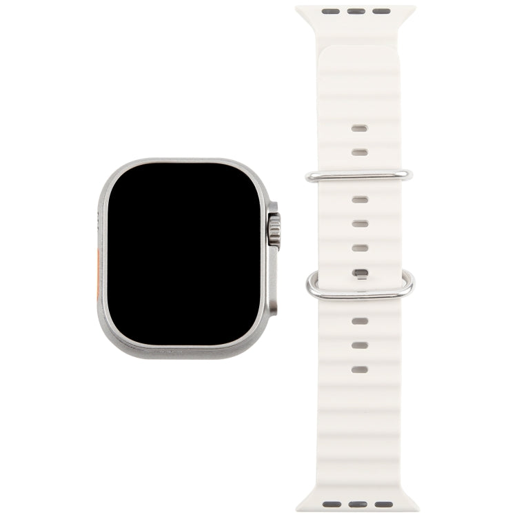 For Apple Watch Ultra 2 49mm Black Screen Non-Working Fake Dummy Display Model (Beige White) - Watch Model by buy2fix | Online Shopping UK | buy2fix
