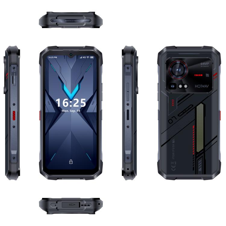 HOTWAV Hyper 7 Rugged Phone, 8GB+256GB, 10800mAh, 6.6 inch Android 14 MediaTek Dimensity 7050 5G, Network: 5G, OTG, NFC (Black) - Other by HOTWAV | Online Shopping UK | buy2fix