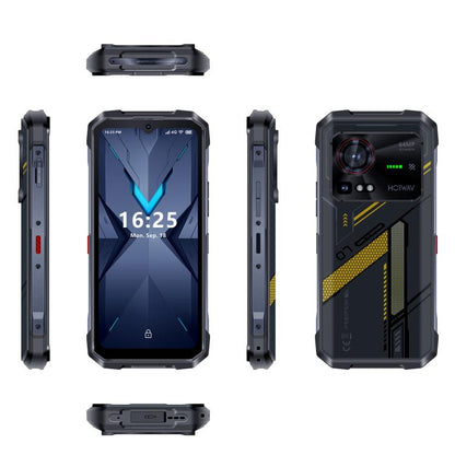 HOTWAV Hyper 7 Rugged Phone, 8GB+256GB, 10800mAh, 6.6 inch Android 14 MediaTek Dimensity 7050 5G, Network: 5G, OTG, NFC (Punk Yellow) - Other by HOTWAV | Online Shopping UK | buy2fix