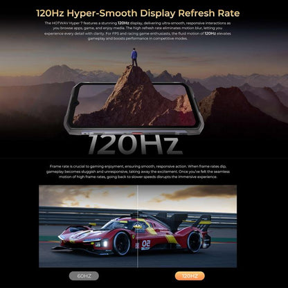 HOTWAV Hyper 7 Rugged Phone, 8GB+256GB, 10800mAh, 6.6 inch Android 14 MediaTek Dimensity 7050 5G, Network: 5G, OTG, NFC (Black) - Other by HOTWAV | Online Shopping UK | buy2fix