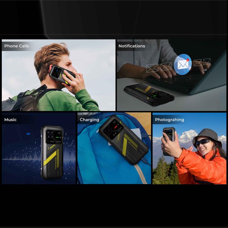 HOTWAV Hyper 7 Rugged Phone, 8GB+256GB, 10800mAh, 6.6 inch Android 14 MediaTek Dimensity 7050 5G, Network: 5G, OTG, NFC (Punk Yellow) - Other by HOTWAV | Online Shopping UK | buy2fix