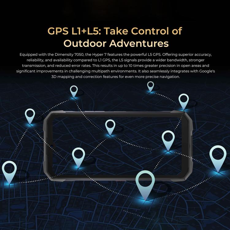 HOTWAV Hyper 7 Rugged Phone, 8GB+256GB, 10800mAh, 6.6 inch Android 14 MediaTek Dimensity 7050 5G, Network: 5G, OTG, NFC (Black) - Other by HOTWAV | Online Shopping UK | buy2fix