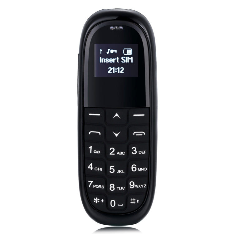 AIEK KK1 Mini Mobile Phone, English Keyboard, Hands Free Bluetooth Dialer Headphone, MTK6261DA, Anti-Lost, Single SIM, Network: 2G(Black) - Others by AIEK | Online Shopping UK | buy2fix