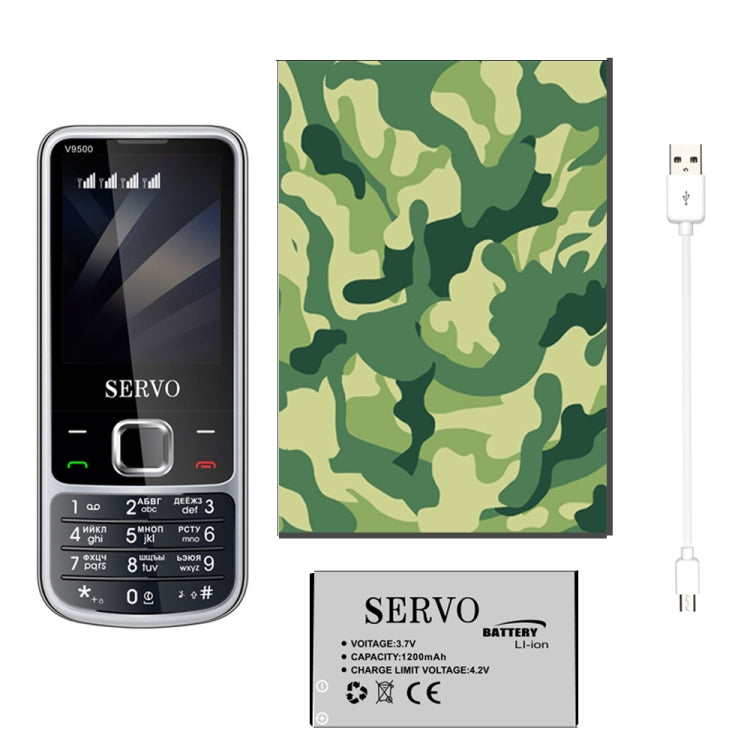 SERVO V9500 Mobile Phone, Russian Key, 2.4 inch, Spredtrum SC6531CA, 21 Keys, Support Bluetooth, FM, Magic Sound, Flashlight, GSM, Quad SIM(Silver) - SERVO by SERVO | Online Shopping UK | buy2fix