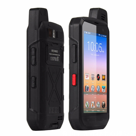 UNIWA B6000 PTT Walkie Talkie Rugged Phone, 4GB+64GB, IP68 Waterproof Dustproof Shockproof, 5000mAh Battery, 4.7 inch Android 9.0 MTK6762 Octa Core up to 2.0GHz, Network: 4G, NFC, OTG (Black) by UNIWA