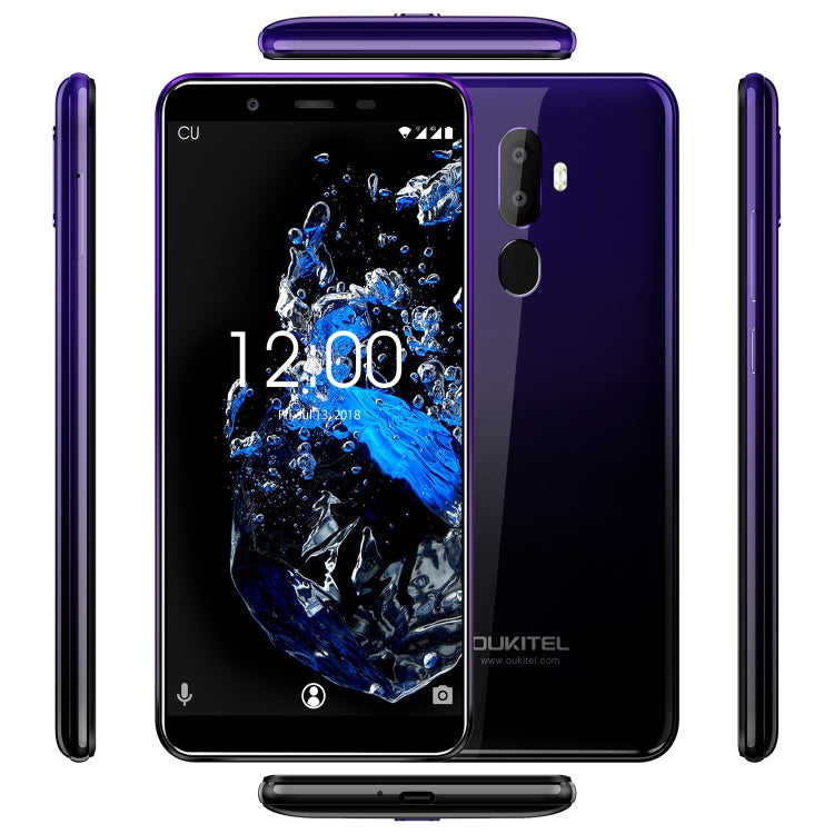 [HK Warehouse] OUKITEL U25 Pro, 4GB+64GB, Dual Back Cameras, Fingerprint Identification, 5.5 inch Android 8.1 MTK6750T Octa Core up to 1.5GHz, Network: 4G, Dual SIM, OTG, OTA(Twilight) - Other by OUKITEL | Online Shopping UK | buy2fix