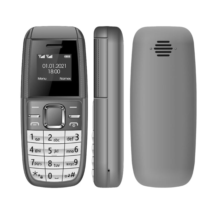 Mini BM200 Mobile Phone, 0.66 inch, MT6261D, 21 Keys, Bluetooth, MP3 Music, Dual SIM, Network: 2G (Grey) - Others by buy2fix | Online Shopping UK | buy2fix