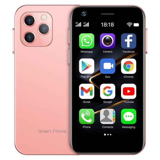 SOYES XS12 Pro, 4GB+32GB, 3.0 inch Android 10.0 MTK6750 Octa Core, Bluetooth, WiFi, FM, OTG, Network: 4G, Dual SIM, Support Google Play (Pink) by SOYES