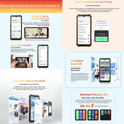Blackview BV4800 SE Rugged Phone, 4GB+64GB, 6.56 inch Android 15 UMS9320E T615 Octa Core, Network: 4G, OTG, NFC (Orange) - Blackview by Blackview | Online Shopping UK | buy2fix