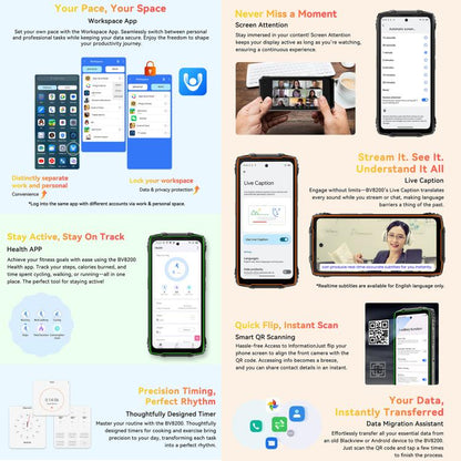 Blackview BV8200 Rugged Phone, 12GB+256GB, 6.5 inch + 1.3 inch Android 14 MediaTekHelio G100 MT8781, Network: 4G, NFC (Green) - Blackview by Blackview | Online Shopping UK | buy2fix