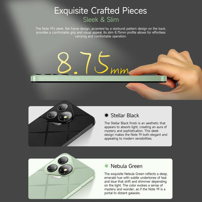 Ulefone Note 19, 3GB+32GB, Face ID & Side Fingerprint, 6.56 inch Android 14 Go Unisoc T603 Octa Core, Network: 4G, Dual SIM, OTG (Black) - Ulefone by Ulefone | Online Shopping UK | buy2fix