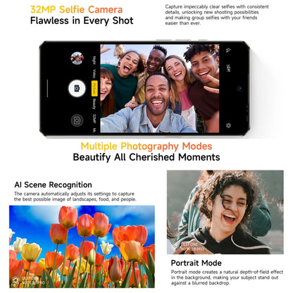 Ulefone Note 18 Pro, 6GB+256GB, Face ID & Side Fingerprint, 6.78 inch Android 14 MediaTek Helio G91 MTK6769 Octa Core, Network: 4G, Dual SIM, OTG, NFC (Lustrous Black) - Ulefone by Ulefone | Online Shopping UK | buy2fix