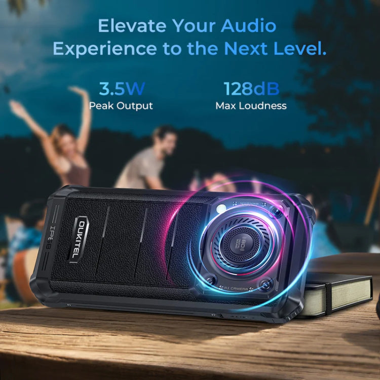 Oukitel WP36 Pro, 6GB+256GB, IP68/IP69K, Fingerprint Identification, 10600mAh, 6.52 inch MediaTek MT8788 Octa Core, NFC, OTG, Network: 4G (Black) - OUKITEL by OUKITEL | Online Shopping UK | buy2fix