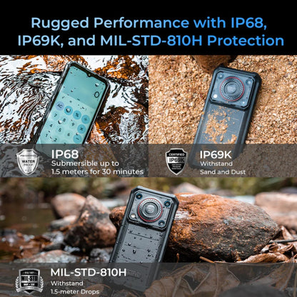 Oukitel WP36 Pro, 6GB+256GB, IP68/IP69K, Fingerprint Identification, 10600mAh, 6.52 inch MediaTek MT8788 Octa Core, NFC, OTG, Network: 4G (Black) - OUKITEL by OUKITEL | Online Shopping UK | buy2fix