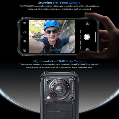Oukitel WP36 Pro, 6GB+256GB, IP68/IP69K, Fingerprint Identification, 10600mAh, 6.52 inch MediaTek MT8788 Octa Core, NFC, OTG, Network: 4G (Black) - OUKITEL by OUKITEL | Online Shopping UK | buy2fix