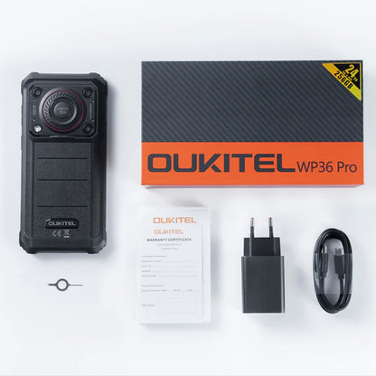Oukitel WP36 Pro, 6GB+256GB, IP68/IP69K, Fingerprint Identification, 10600mAh, 6.52 inch MediaTek MT8788 Octa Core, NFC, OTG, Network: 4G (Black) - OUKITEL by OUKITEL | Online Shopping UK | buy2fix