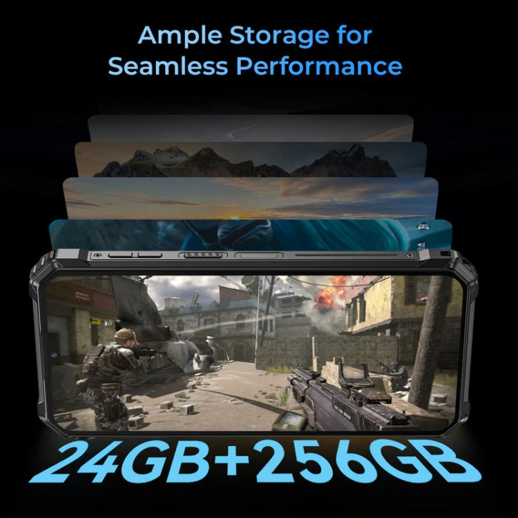 Oukitel WP36 Pro, 6GB+256GB, IP68/IP69K, Fingerprint Identification, 10600mAh, 6.52 inch MediaTek MT8788 Octa Core, NFC, OTG, Network: 4G (Black) - OUKITEL by OUKITEL | Online Shopping UK | buy2fix