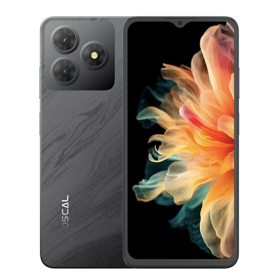 Blackview Oscal FLAT 2, 4GB+256GB, 6.6 inch Doke OS 4.0 Android 14 Unisoc T606 Octa Core, Network: 4G (Phantom Black) - Blackview by Blackview | Online Shopping UK | buy2fix