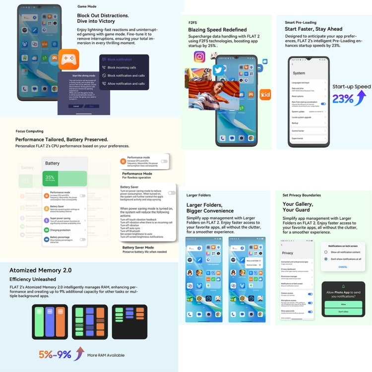 Blackview Oscal FLAT 2, 4GB+256GB, 6.6 inch Doke OS 4.0 Android 14 Unisoc T606 Octa Core, Network: 4G (Phantom Black) - Blackview by Blackview | Online Shopping UK | buy2fix