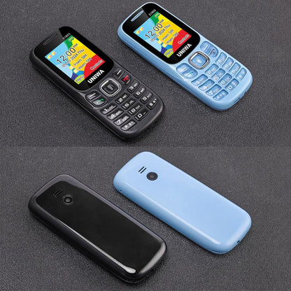 UNIWA E1803 Elder Keypad Phone, 1.77 inch SC6531E, LED Flashlight, 21 Keys, Network: 2G, EU Plug (Black) - UNIWA by UNIWA | Online Shopping UK | buy2fix