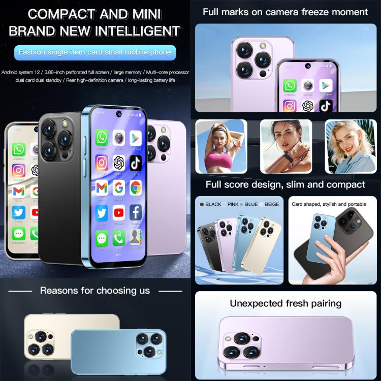 SOYES XS19 Pro, 3GB+32GB, 3.8 inch Android 12.0 MTK6762 Quad Core, Network: 4G, Dual SIM, GPS, OTG, Support Google Play Store (Black) - SOYES by SOYES | Online Shopping UK | buy2fix