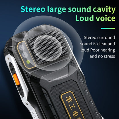 Q8-1 Triple Proofing Elder Phone, 16800mAh Battery, 2.4 inch, 21 Keys, Bluetooth, LED Flashlight, FM, SOS, Dual SIM, Network: 4G (Black) by buy2fix