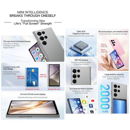 SOYES ONEMYTH S25 Pro, 2GB+16GB, 4.0 inch Android 10.0 MTK6580 Quad Core, Network: 3G, Dual SIM (Black) - SOYES by SOYES | Online Shopping UK | buy2fix