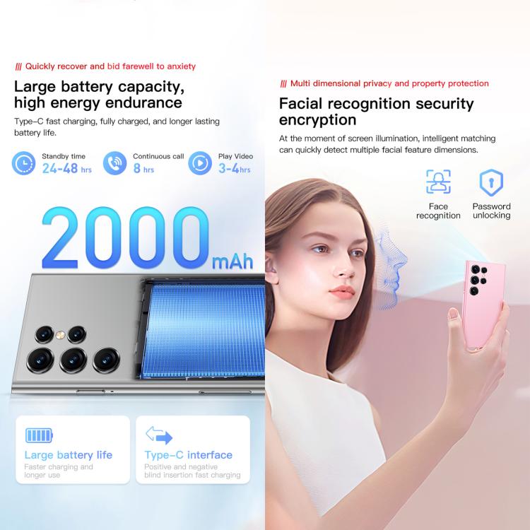 SOYES ONEMYTH S25 Pro, 2GB+16GB, 4.0 inch Android 10.0 MTK6580 Quad Core, Network: 3G, Dual SIM (Pink) - SOYES by SOYES | Online Shopping UK | buy2fix